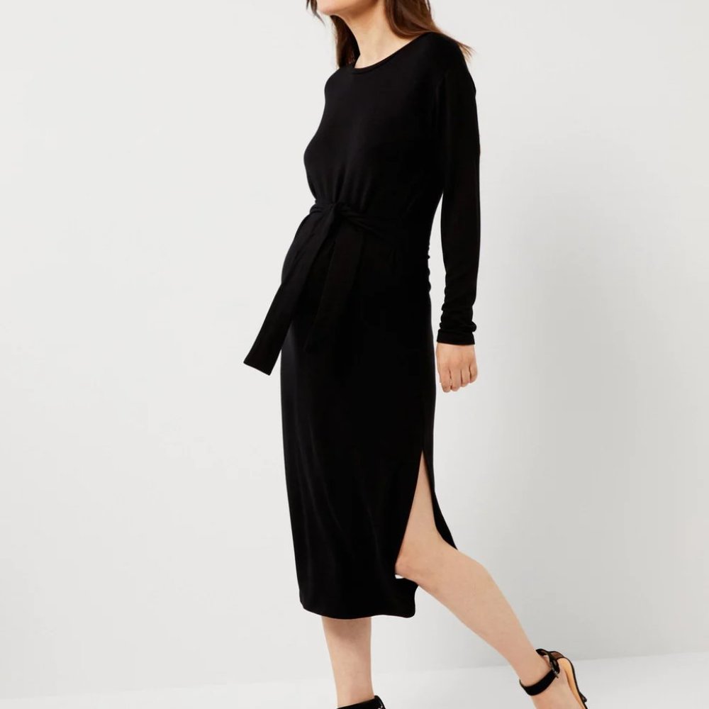 BB DAKOTA BY STEVE MADDEN LONG SLEEVE KNIT MATERNITY DRESS